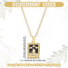 Brass with Cubic Zirconia Pendants Necklaces NJEW-LP0001-45E-G-2