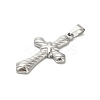 304 Stainless Steel Pendants STAS-Q343-15P-2