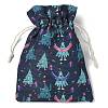 Christmas Theme Cloth Printed Storage Bags LS-ABAG-F010-02C-05-2