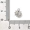 Rack Plating Brass Micro Pave Cubic Zirconia Charms KK-M014-04P-3