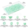 120Pcs 8 Styles Spray Painted Transparent Glass Beads GLAA-FS0002-22-4