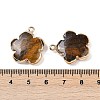 Natural Tiger Eye Pendants G-P566-01G-07-3