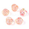 Electroplate Transparent Acrylic Beads PACR-CJC0008-08A-1