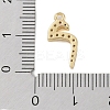 Rack Plating Brass Micro Pave Clear Cubic Zirconia Pendants KK-A224-03M-G-3
