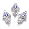 Brass Micro Pave Cubic Zirconia Links ZIRC-F106-16P-2