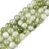 Dyed Natural White Jade Beads Strands X-G-T138-6mm-210-24-4