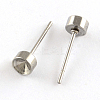 201 Stainless Steel Stud Earring Settings X-STAS-S041-03-1