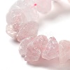 Raw Rough Natural Rose Quartz Beads Strands G-P528-A10-01-3