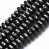 Electroplated Natural Lava Rock Beads Strands G-T114-66-2
