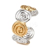 304 Stainless Steel Cuff Bangles for Women BJEW-G757-09GP-4
