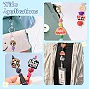 20Pcs 5 Styles Stop War Love Peace Themen Silicone Focal Beads SIL-CJ0002-11-7