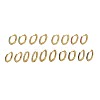 Rack Plating Brass Micro Pave Cubic Zirconia Hoop Earrings EJEW-H143-15G-1