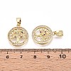 Brass Micro Pave Cubic Zirconia Pendants KK-T071-93G-3