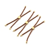 Half Finished Twisted Milan Rope Slider Bracelets FIND-G032-01G-21-1