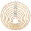 9Pcs 9 Styles Bamboo Embroidery Hoops DIY-GO0003-09-1