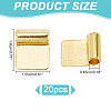 20Pcs Rack Plating Brass Glue-on Flat Pad Bails KK-AR0004-08-2