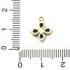304 Stainless Steel Micro Pave Cubic Zirconia Pendants STAS-U042-06G-03-3