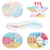 2 Sets Rainbow Color PEVA Anxiety Relief Calm Stickers Strips DIY-OC0011-13-1