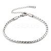 304 Stainless Steel Rope Chain Bracelets for Women LS-BJEW-Q051-04P-2