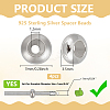 4Pcs 925 Sterling Silver Spacer Beads STER-BC0003-50P-2