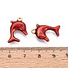 304 Stainless Steel Enamel Pendants STAS-N124-37G-4