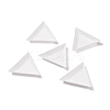 Polypropylene(PP) Triangle Nail Art Rhinestone Sorting Trays DIY Decals LS-MRMJ-G003-02-3