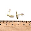 Brass Micro Pave Cubic Zirconia Stud Earrings LS-EJEW-F273-15B-G-3