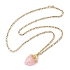 3Pcs Acrylic Rhinestone Pendant Necklaces NJEW-JN05442-02-4
