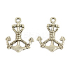 Tibetan Style Alloy Anchor Pendants TIBEP-S264-AS-FF-1