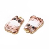Alloy Enamel Pendants ENAM-M046-12G-C-4