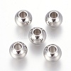 Tarnish Resistant 201 Stainless Steel European Beads X-STAS-F170-01P-A-1