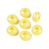 Opaque Acrylic European Beads OACR-E033-19G-1