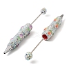 Polymer Clay Rhinestone and Tulip Resin Beadable Pen AJEW-B108-02B-2