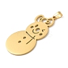 Christmas Theme 304 Stainless Steel Pendants STAS-Q005-01G-05-2
