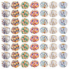 100Pcs Vintage Straight Hole Small Fragrant Fabric Beads FIND-TA0006-79-2