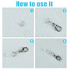 300Pcs 3 Styles 304 Surgical Stainless Steel Wire Guardian and Protectors STAS-AR0002-29-7