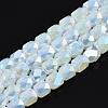 Electroplate Glass Beads Strands EGLA-N002-13-A14-1