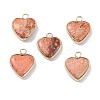 Dyed Synthetic Imperial Jasper Pendants G-P529-08G-07-1