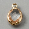 Faceted Glass Pendants LS-KK-WH0046-59G-04-1