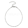 304 Stainless Steel Snake Chain Anklets AJEW-G024-07P-1