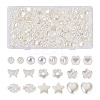 Biyun 500Pcs 10 Style ABS Plastic Imitation Pearl Beads KY-BY0001-02-14