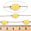 Handmade Column Synthetic Amber Beaded Chains CHS-P019-10G-2