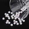 Faceted Colorful Eco-Friendly Poly Styrene Acrylic Round Beads SACR-K001-8mm-78-3
