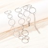 304 Stainless Steel 8MM and 12MM Ring Link Chain Necklaces NJEW-P343-02B-P-3