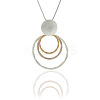 Alloy Triple Circle Pendant Necklaces for Women FS-WG499F1-02-1