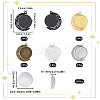 10Pcs 5 Colors Alloy Pendant Cabochon Settings DIY-SC0023-47-2