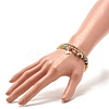 Natural Agate Round Beads Stretch Bracelets BJEW-JB07294-01-5
