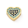 Brass Cubic Zirconia Beads LS-KK-S510-41G-02-1