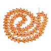 Electroplate Glass Beads Strands EGLA-N012-04B-2