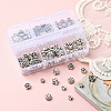 120Pcs 6 Style Tibetan Style Alloy Flower Beads TIBE-YW0001-26-7